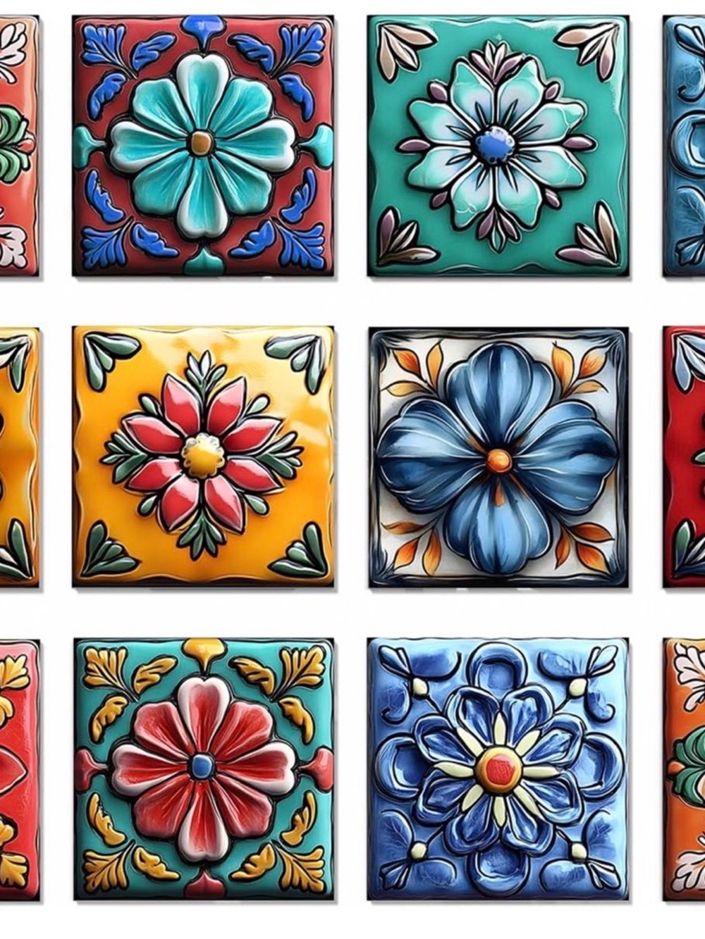 Peel and Stick Backsplash Tile Stickers Set - set of 12